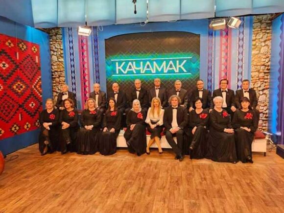 Гостување на „Распеани струмичани“ во емисијата Качамак на ТВ Сител